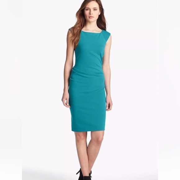 Diane Von Furstenberg Dresses & Skirts - Diane von Furstenberg DVF GABI Knit Suiting Stretch Sheath Dress ALGIER BLUE 10